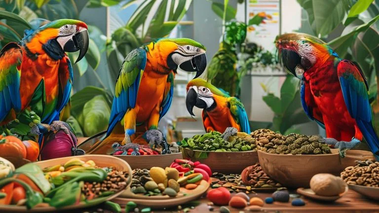 Impacto da Alimentação no Bem-Estar dos Papagaios de Estimação