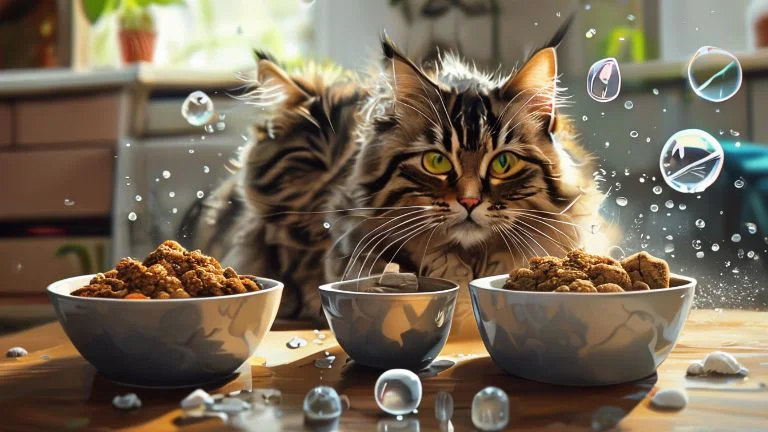 Alimentação úmida vs seca para gatos: principais diferenças
